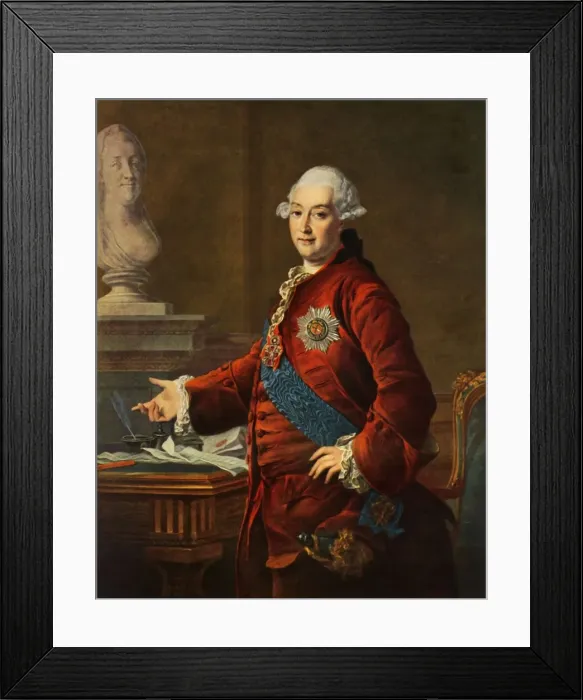 Framed Print : Portrait of Alexandr Mikhailovich Golitsyn, 1772, (1965). Creator: Dmitry Levitsky Framed Print : Portrait of Alexandr Mikhailovich Golitsyn, 1772, (1965). Creator: Dmitry Levitsky
