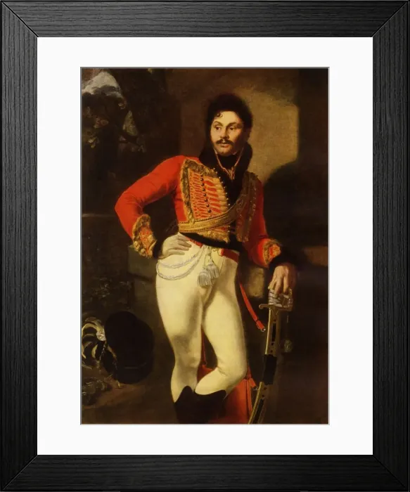 Framed Print : Portrait of Yevgraf Vladimirovich Davydov, 1822, (1965). Creator: Orest Kiprensky Framed Print : Portrait of Yevgraf Vladimirovich Davydov, 1822, (1965). Creator: Orest Kiprensky