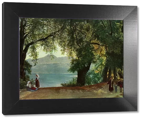Lake Nemi near Rome, 1820s, (1965). Creator: Sil vestr Shchedrin