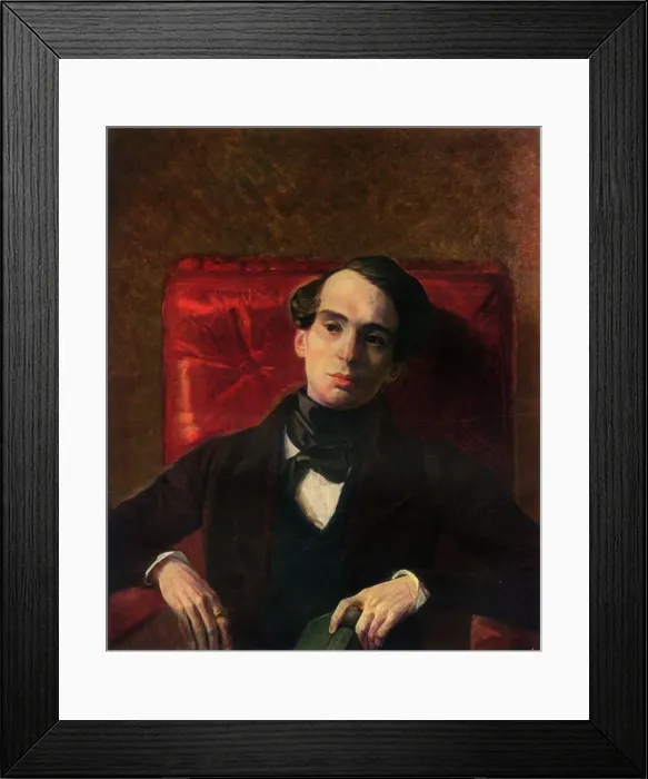 Framed Print : Portrait of the Writer Alexandr Nikolayevich Strugovshchikov, 1840, (1965). Creator Framed Print : Portrait of the Writer Alexandr Nikolayevich Strugovshchikov, 1840, (1965). Creator