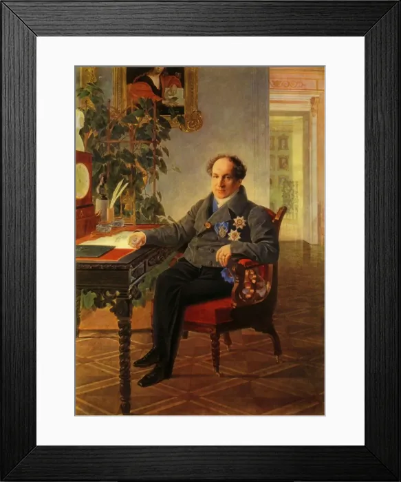 Framed Print : Portrait of the statesman Alexandr Nikolayevich Golitsyn, 1840, (1965). Creator: Karl Briullov Framed Print : Portrait of the statesman Alexandr Nikolayevich Golitsyn, 1840, (1965). Creator: Karl Briullov