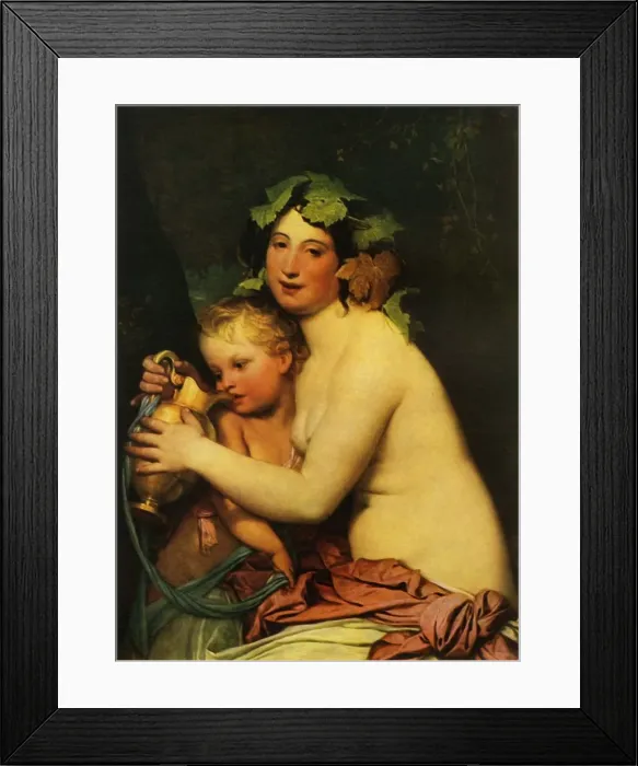Framed Print : Amor and the Bacchante, 1828, (1965). Creator: Fyodor Bruni Framed Print : Amor and the Bacchante, 1828, (1965). Creator: Fyodor Bruni