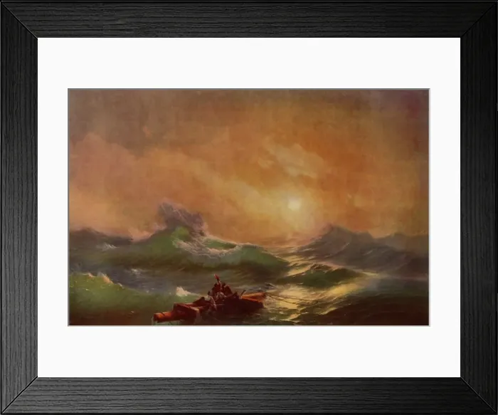 Framed Print : The Ninth Wave, 1850, (1965). Creator: Ivan Ayvazovsky Framed Print : The Ninth Wave, 1850, (1965). Creator: Ivan Ayvazovsky