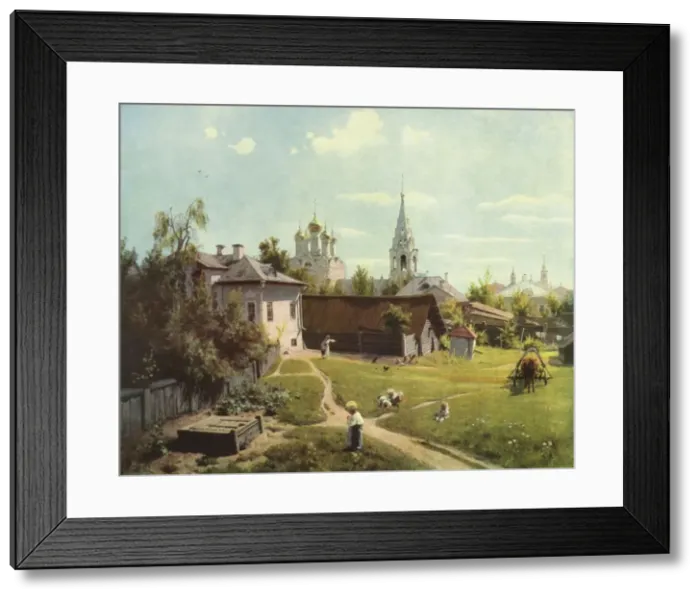 Framed Print : Moscow Patio, 1878, (1965). Creator: Vasilij Dmitrievic Polenov Framed Print : Moscow Patio, 1878, (1965). Creator: Vasilij Dmitrievic Polenov