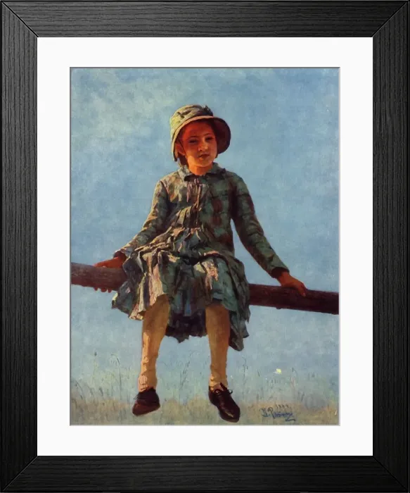 Framed Print : Restless Soul (Portrait of the Artists Daughter, V. I. Repina), 1884, (1965). Creator Framed Print : Restless Soul (Portrait of the Artists Daughter, V. I. Repina), 1884, (1965). Creator