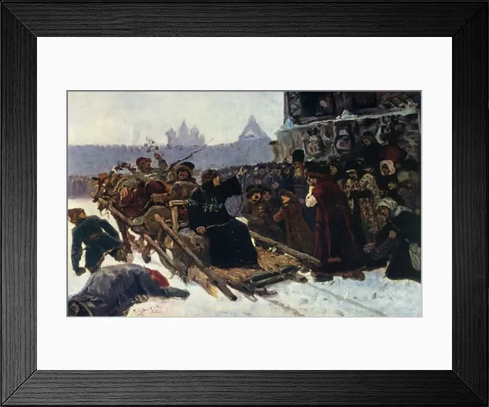 Framed Print : The Boyar Morozova (a study), 1881, (1965). Creator: Vasily Surikov Framed Print : The Boyar Morozova (a study), 1881, (1965). Creator: Vasily Surikov
