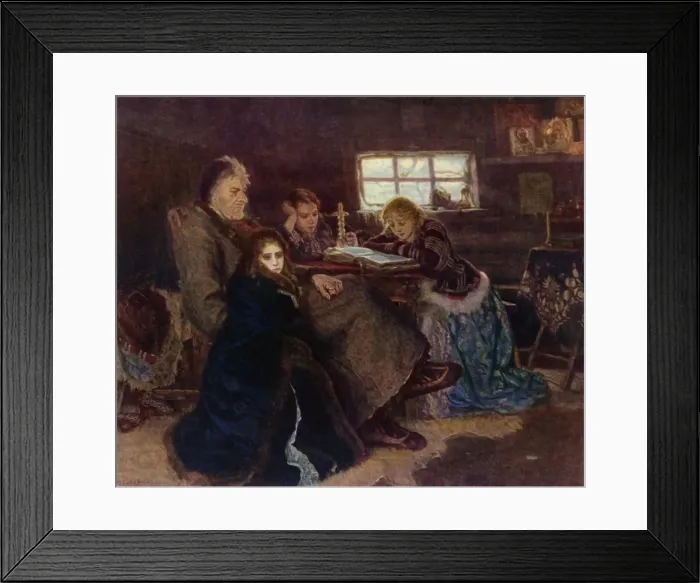 Framed Print : Menshikov in Berezovo, 1883, (1965). Creator: Vasily Surikov Framed Print : Menshikov in Berezovo, 1883, (1965). Creator: Vasily Surikov