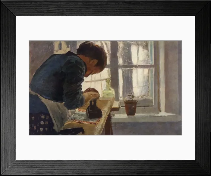 Framed Print : The Washerwoman, late 19th century, (1965). Creator: Elena Dmitrievna Polenova Framed Print : The Washerwoman, late 19th century, (1965). Creator: Elena Dmitrievna Polenova