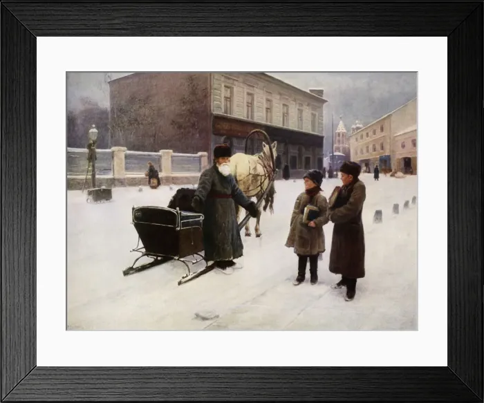 Framed Print : The Joke, 1892, (1965). Creator: Nikolai Alekseevich Kasatkin