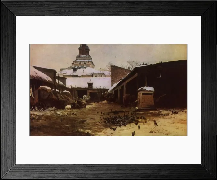 Framed Print : Roadside in Moscow, 1892, (1965). Creator: Sergey Ivanovich Svetoslavsky Framed Print : Roadside in Moscow, 1892, (1965). Creator: Sergey Ivanovich Svetoslavsky