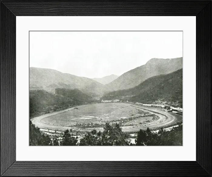 Framed Print : The Race Course from Morrisons Hill, Hong Kong, 1895. Creator: W &s Ltd Framed Print : The Race Course from Morrisons Hill, Hong Kong, 1895. Creator: W &s Ltd
