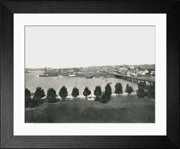 Framed Print : View from the Government Buildings, Victoria, Canada, 1895. Creator: William Notman & Son Framed Print : View from the Government Buildings, Victoria, Canada, 1895. Creator: William Notman & Son