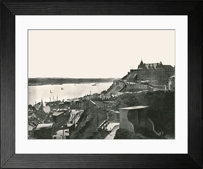 Framed Print : The Citadelle and the St Lawrence river, Quebec, Canada, 1895. Creator: Unknown Framed Print : The Citadelle and the St Lawrence river, Quebec, Canada, 1895. Creator: Unknown