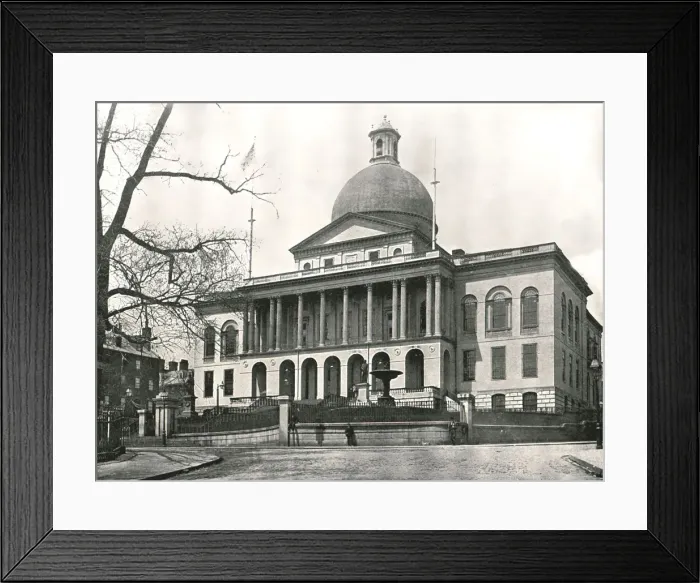 Framed Print : The Massachusetts State House, Boston, USA, 1895. Creator: W &s Ltd Framed Print : The Massachusetts State House, Boston, USA, 1895. Creator: W &s Ltd