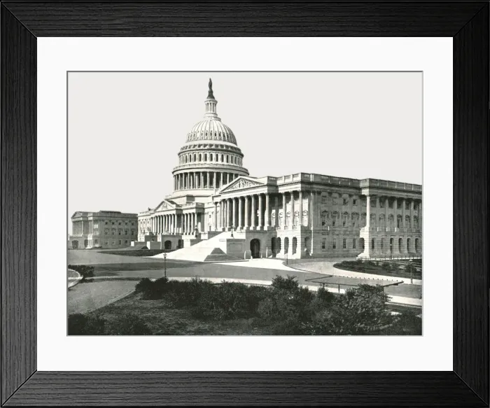 Framed Print : The Capitol, Washington DC, USA, 1895. Creator: W &s Ltd Framed Print : The Capitol, Washington DC, USA, 1895. Creator: W &s Ltd