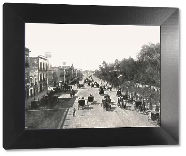 Avenida Juarez, Mexico City, Mexico, 1895. Creator: Abel Briquet