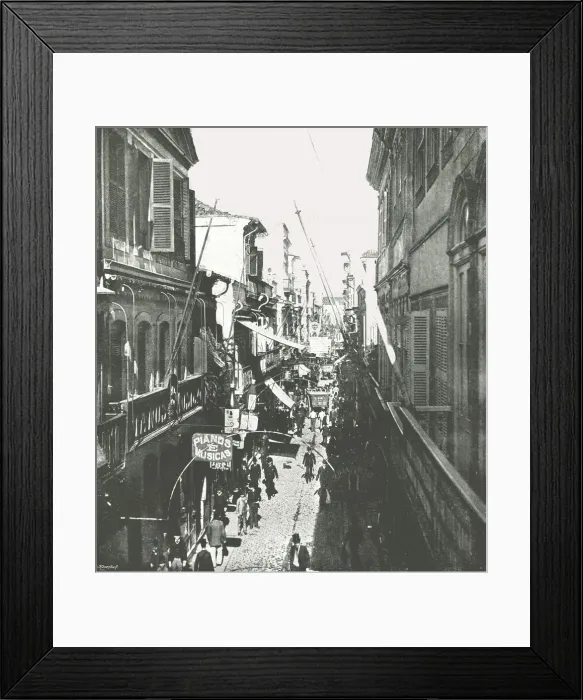 Framed Print : The Rua do Ouvidor, Rio de Janeiro, Brazil, 1895. Creator: Marc Ferrez Framed Print : The Rua do Ouvidor, Rio de Janeiro, Brazil, 1895. Creator: Marc Ferrez