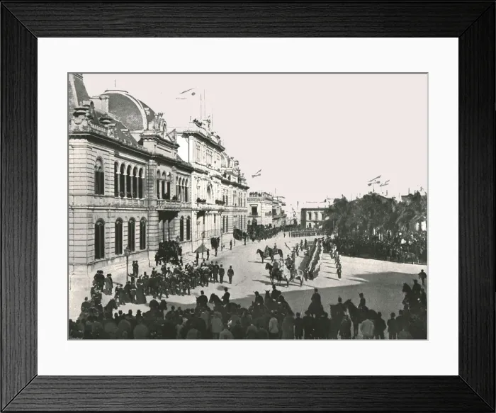 Framed Print : Opening of Congress, Buenos Aires, Argentina, 1895. Creator: Enrique Carlos Moody Framed Print : Opening of Congress, Buenos Aires, Argentina, 1895. Creator: Enrique Carlos Moody
