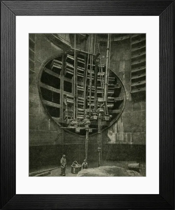Framed Print : The Shaft Leading To The Entrance Of The Blackwall Tunnel, 1901. Creator: Unknown Framed Print : The Shaft Leading To The Entrance Of The Blackwall Tunnel, 1901. Creator: Unknown