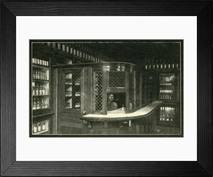 Framed Print : The Tsars Public House Is By No Means An Attractive Lounge, 1901. Creator: Unknown Framed Print : The Tsars Public House Is By No Means An Attractive Lounge, 1901. Creator: Unknown