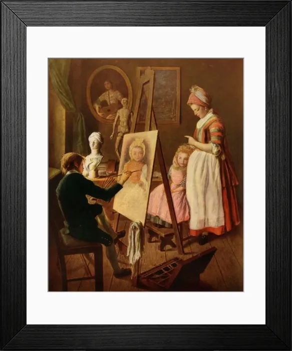 Framed Print : The Young Painter, 1760s, (1965). Creator: Ivan Ivanovic Firsov Framed Print : The Young Painter, 1760s, (1965). Creator: Ivan Ivanovic Firsov