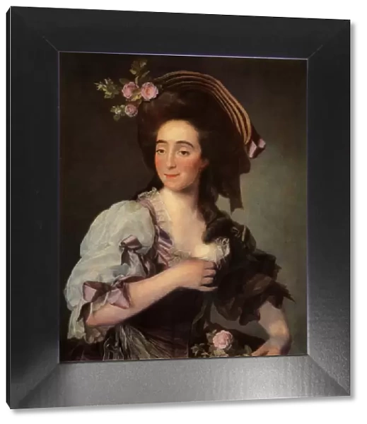 Portrait of Anna Davie Bernuzzi, 1782, (1965). Creator: Dmitry Levitsky