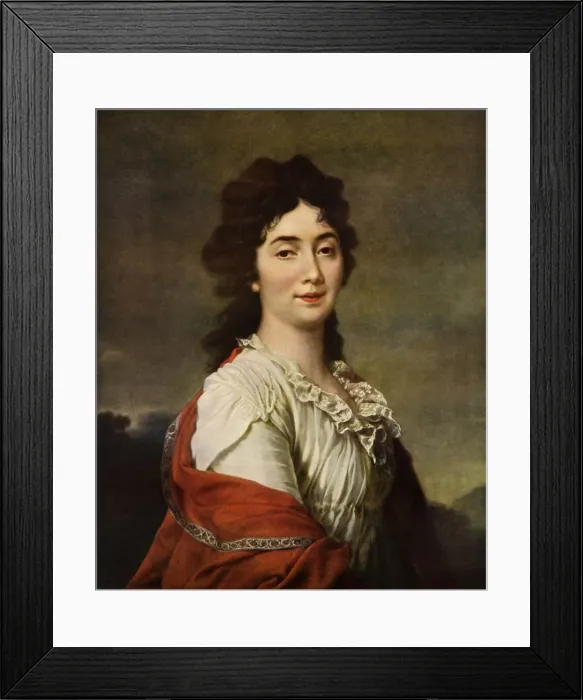 Framed Print : Portrait of Anna Stepanovna Protosova, 1800, (1965). Creator: Dmitry Levitsky Framed Print : Portrait of Anna Stepanovna Protosova, 1800, (1965). Creator: Dmitry Levitsky