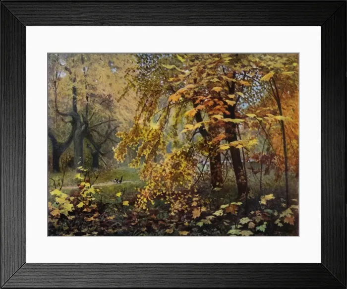 Framed Print : Golden Autumn, 1887, (1965). Creator: Il ya Ostroukhov Framed Print : Golden Autumn, 1887, (1965). Creator: Il ya Ostroukhov