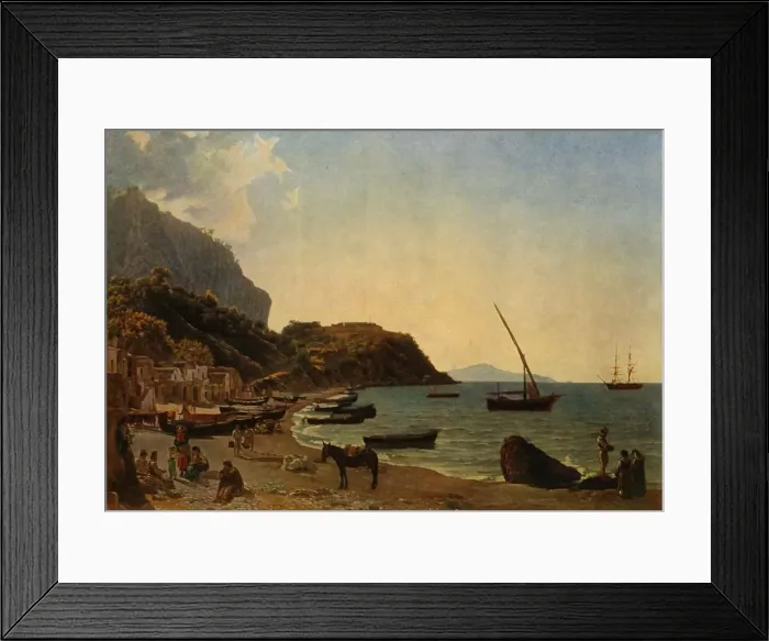 Framed Print : The Great Bay of Sorrento, 1827-1828, (1965). Creator: Sil vestr Shchedrin Framed Print : The Great Bay of Sorrento, 1827-1828, (1965). Creator: Sil vestr Shchedrin
