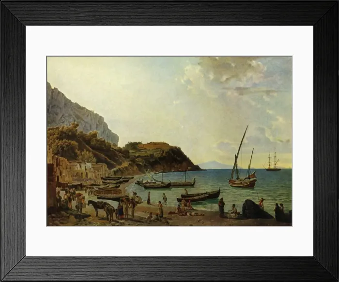 Framed Print : The great Bay of Sorrento - a variation, 1820s, (1965). Creator: Sil vestr Shchedrin Framed Print : The great Bay of Sorrento - a variation, 1820s, (1965). Creator: Sil vestr Shchedrin