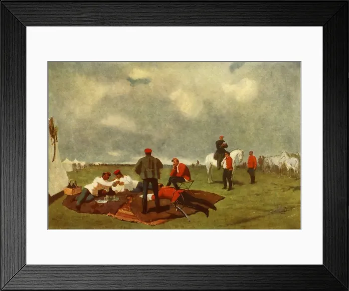 Framed Print : A Military Camp, late 19th century?, (1965). Creator: Vasily Vereshchagin Framed Print : A Military Camp, late 19th century?, (1965). Creator: Vasily Vereshchagin