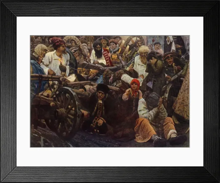 Framed Print : The Morning before the Execution, 1881, (1965). Creator: Vasily Surikov Framed Print : The Morning before the Execution, 1881, (1965). Creator: Vasily Surikov