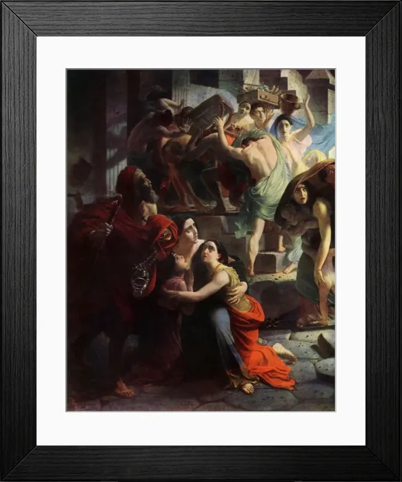 Framed Print : The Last Day of Pompeii, 1833, detail, (1965). Creator: Karl Briullov Framed Print : The Last Day of Pompeii, 1833, detail, (1965). Creator: Karl Briullov