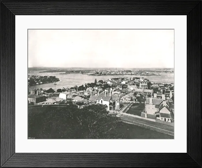 Framed Print : View from the North Shore, Sydney, Australia, 1895. Creator: York & Son Framed Print : View from the North Shore, Sydney, Australia, 1895. Creator: York & Son