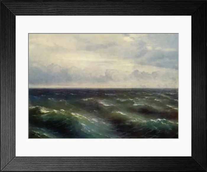 Framed Print : The Black Sea, 1881, (1965). Creator: Ivan Ayvazovsky Framed Print : The Black Sea, 1881, (1965). Creator: Ivan Ayvazovsky