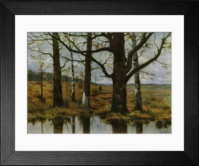 Framed Print : Autumn Landscape, c1908, (1965). Creator: Konstantin Yakovlevich Kryzhitsky Framed Print : Autumn Landscape, c1908, (1965). Creator: Konstantin Yakovlevich Kryzhitsky