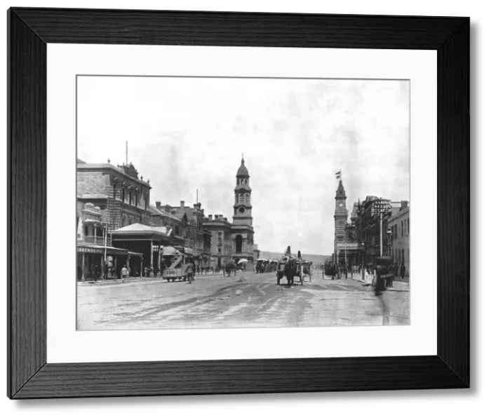 Framed Print : King William Street looking south, Adelaide, Australia, 1895. Creator: York & Son Framed Print : King William Street looking south, Adelaide, Australia, 1895. Creator: York & Son