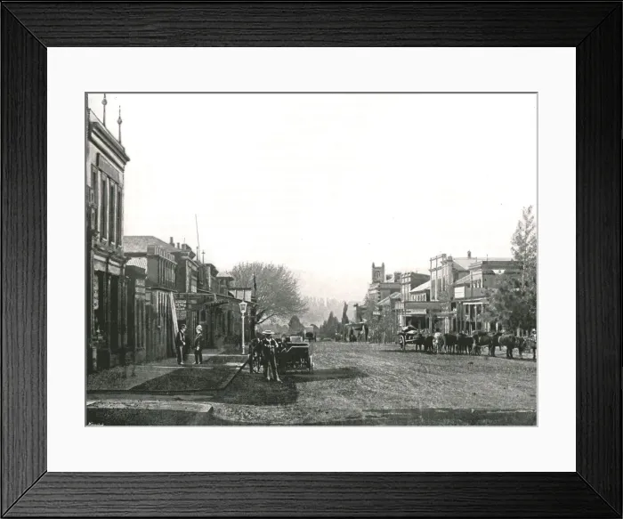 Framed Print : Church Street, Maritzburg, South Africa, 1895. Creator: Unknown Framed Print : Church Street, Maritzburg, South Africa, 1895. Creator: Unknown