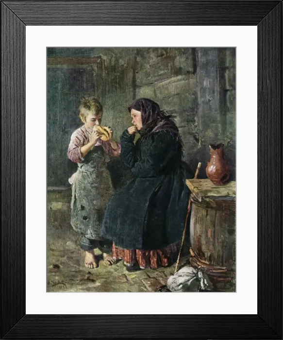 Framed Print : The Meeting of Mother and Son, 1883, (1965). Creator: Vladimir Makovsky Framed Print : The Meeting of Mother and Son, 1883, (1965). Creator: Vladimir Makovsky