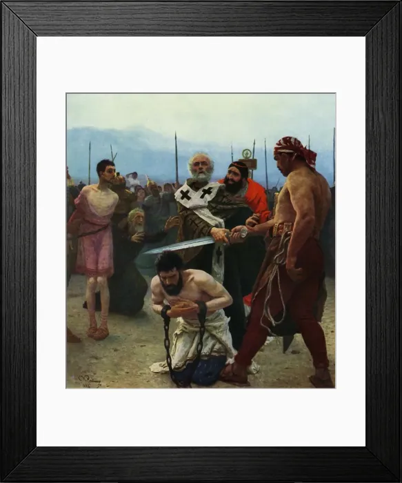 Framed Print : St. Nicolas... saves the lives of..Innocent People... 1888, (1965). Creator: Il ya Repin Framed Print : St. Nicolas... saves the lives of..Innocent People... 1888, (1965). Creator: Il ya Repin
