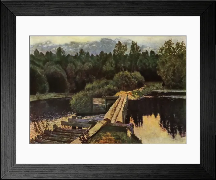 Framed Print : Still Waters, 1892, (1965). Creator: Isaak Levitan Framed Print : Still Waters, 1892, (1965). Creator: Isaak Levitan