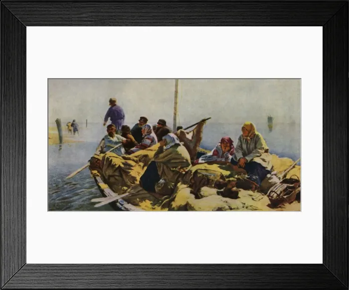 Framed Print : On the River Oka, 1890, (1965). Creator: Abram Arkhipov Framed Print : On the River Oka, 1890, (1965). Creator: Abram Arkhipov