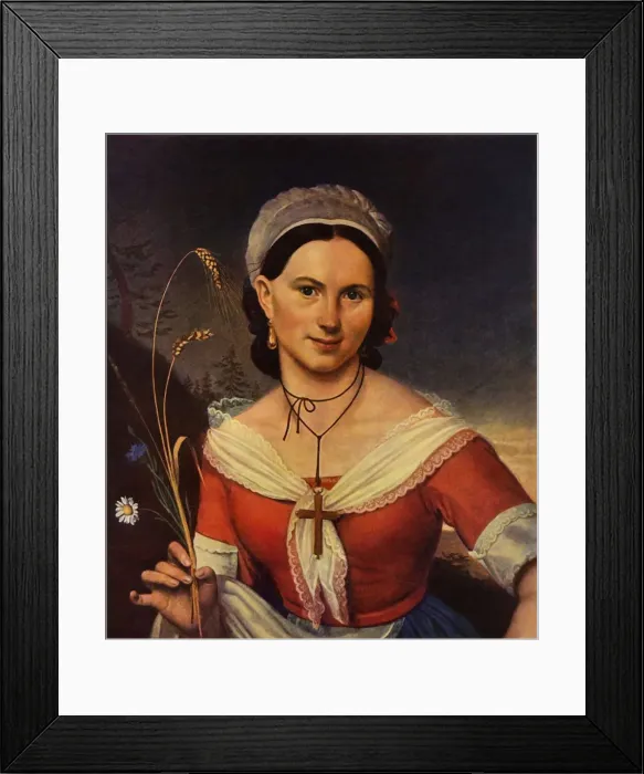 Framed Print : Portrait of the dancer K. A. Telesheva, 1828, (1965). Creator: Orest Kiprensky Framed Print : Portrait of the dancer K. A. Telesheva, 1828, (1965). Creator: Orest Kiprensky
