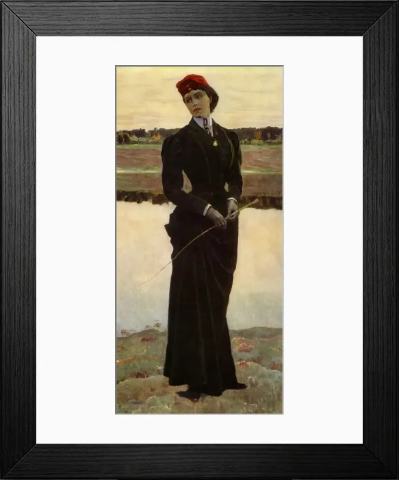 Framed Print : Portrait of Olga Mikhailovna Nesterova-Shretera, the Artists Daughter, c1906, (1965) Framed Print : Portrait of Olga Mikhailovna Nesterova-Shretera, the Artists Daughter, c1906, (1965)
