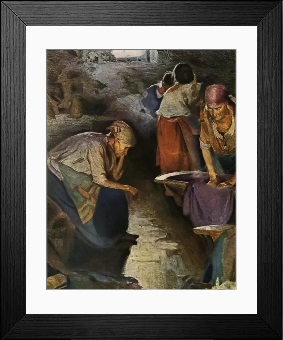 Framed Print : Washerwomen, 1901, (1965). Creator: Abram Arkhipov Framed Print : Washerwomen, 1901, (1965). Creator: Abram Arkhipov