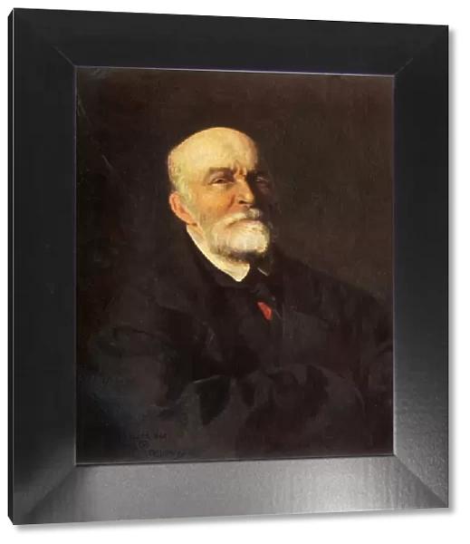 Portrait of Surgeon Nikolai Ivanovich Pirogov, 1881, (1965). Creator: Il ya Repin