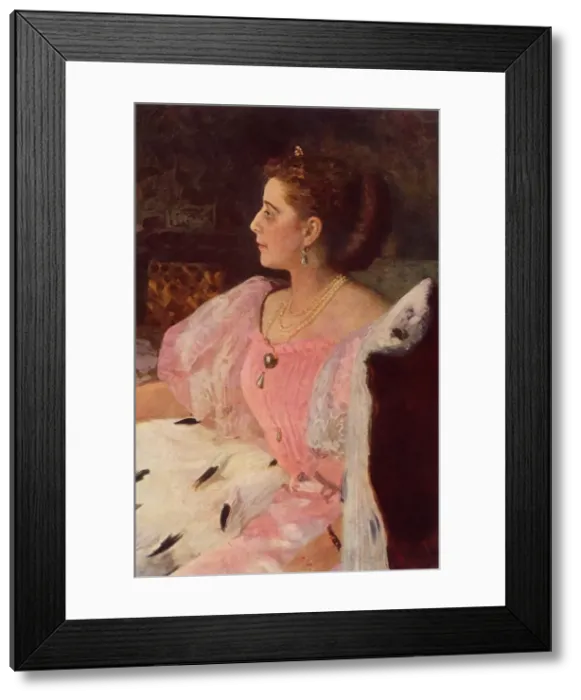 Framed Print : Portrait of Mme Golovina, 1896, (1965). Creator: Il ya Repin Framed Print : Portrait of Mme Golovina, 1896, (1965). Creator: Il ya Repin