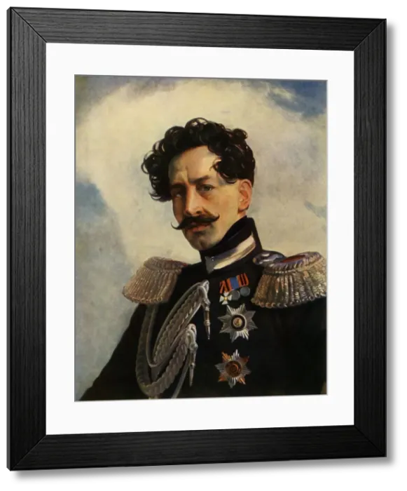 Framed Print : Portrait of General Vasili Alexeyevich Perovsky, 1836, (1965). Creator: Karl Briullov Framed Print : Portrait of General Vasili Alexeyevich Perovsky, 1836, (1965). Creator: Karl Briullov