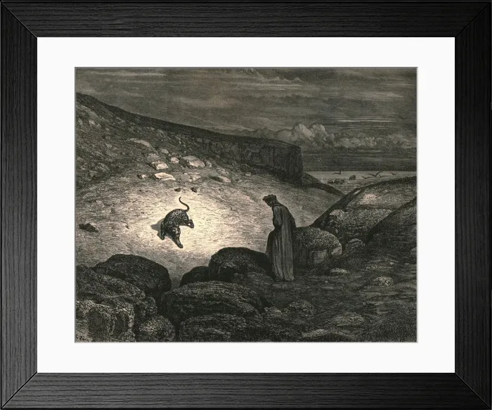 Framed Print : Scarce the ascent began, c1890. Creator: Gustave Doré Framed Print : Scarce the ascent began, c1890. Creator: Gustave Doré