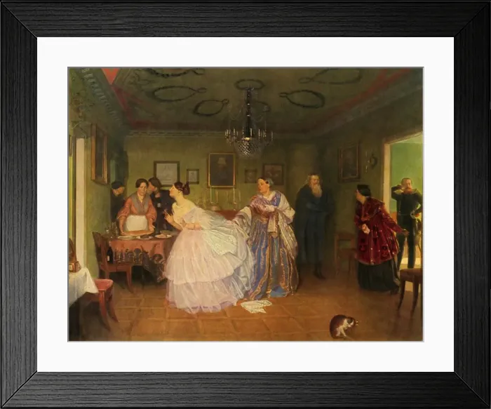 Framed Print : The Majors Courtship, or He Improves his Situation, 1848, (1965) Framed Print : The Majors Courtship, or He Improves his Situation, 1848, (1965)